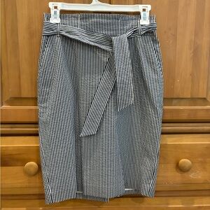 Ann Taylor Petite Striped Pencil Skirt